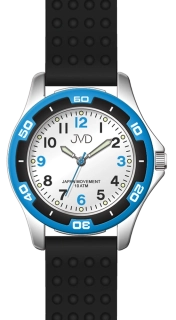 JVD Sportovní odolné dětské chlapecké vodotěsné hodinky JVD J7185.7 - 10ATM